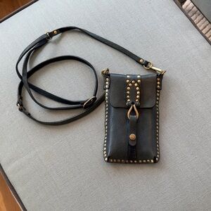 Campomaggi Navy/Teal Studded Crossbody Bag